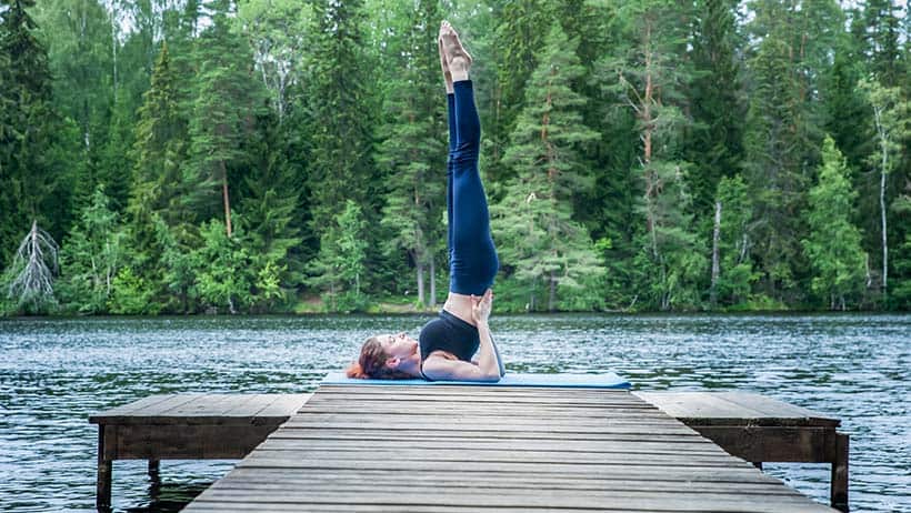 3 Ways to do Shoulder Stand, Desa Yogi Iyengar Yoga