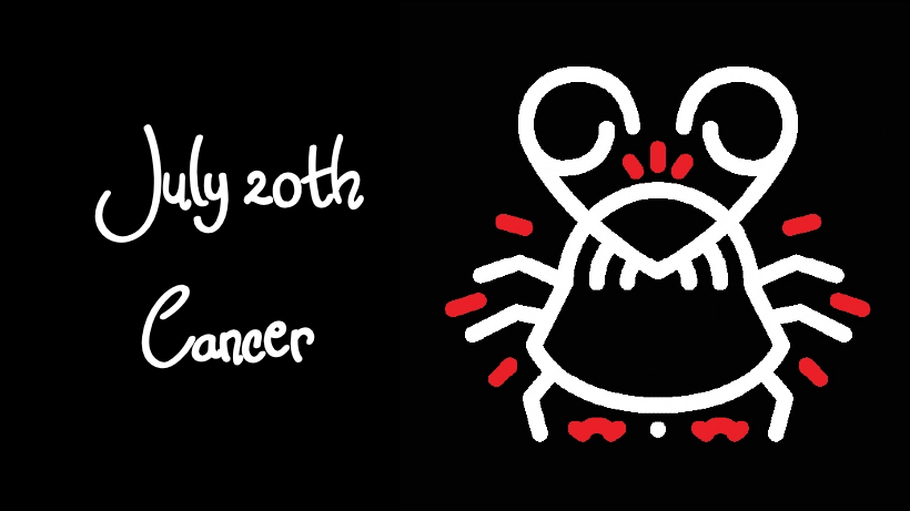 BORN JULY 20THYOUR SIGN IS CANCER